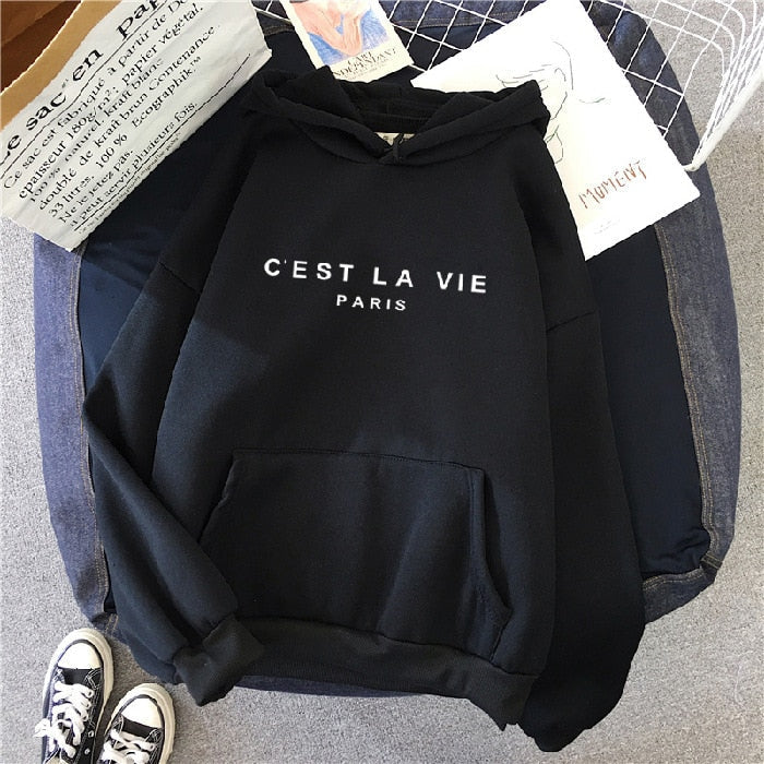 Übergroße bedruckte Kapuzenpullover