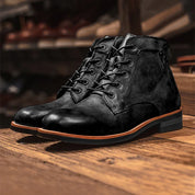 Herren Retro Schnürstiefel