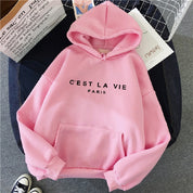 Übergroße bedruckte Kapuzenpullover