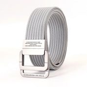 Gestreifter Canvas Ringgürtel