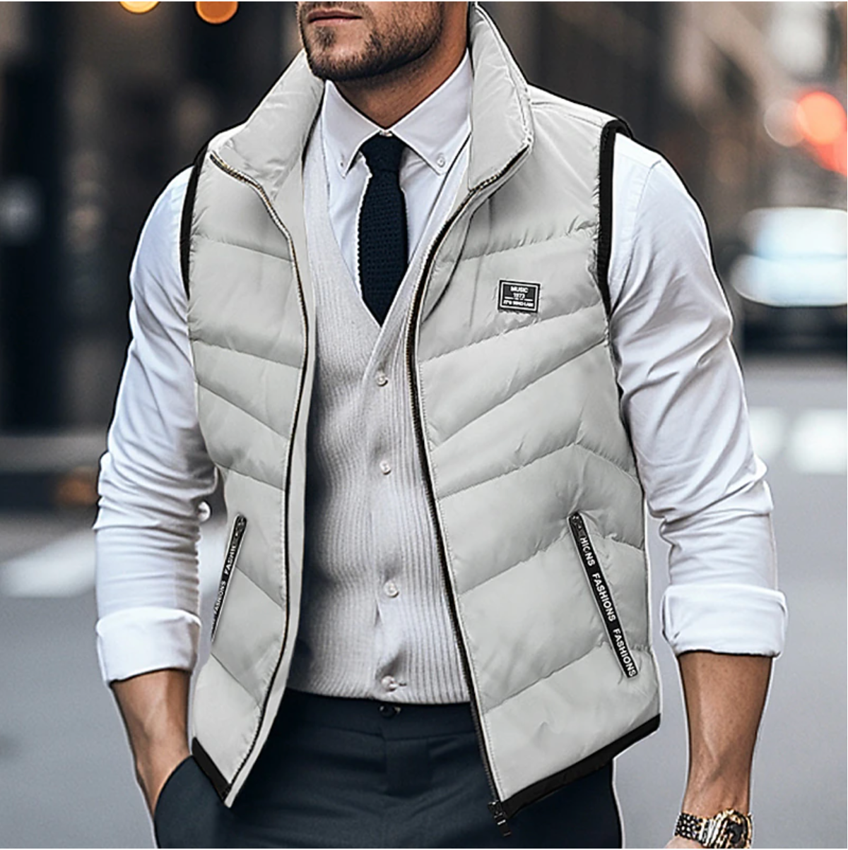Herren Winter Steppweste