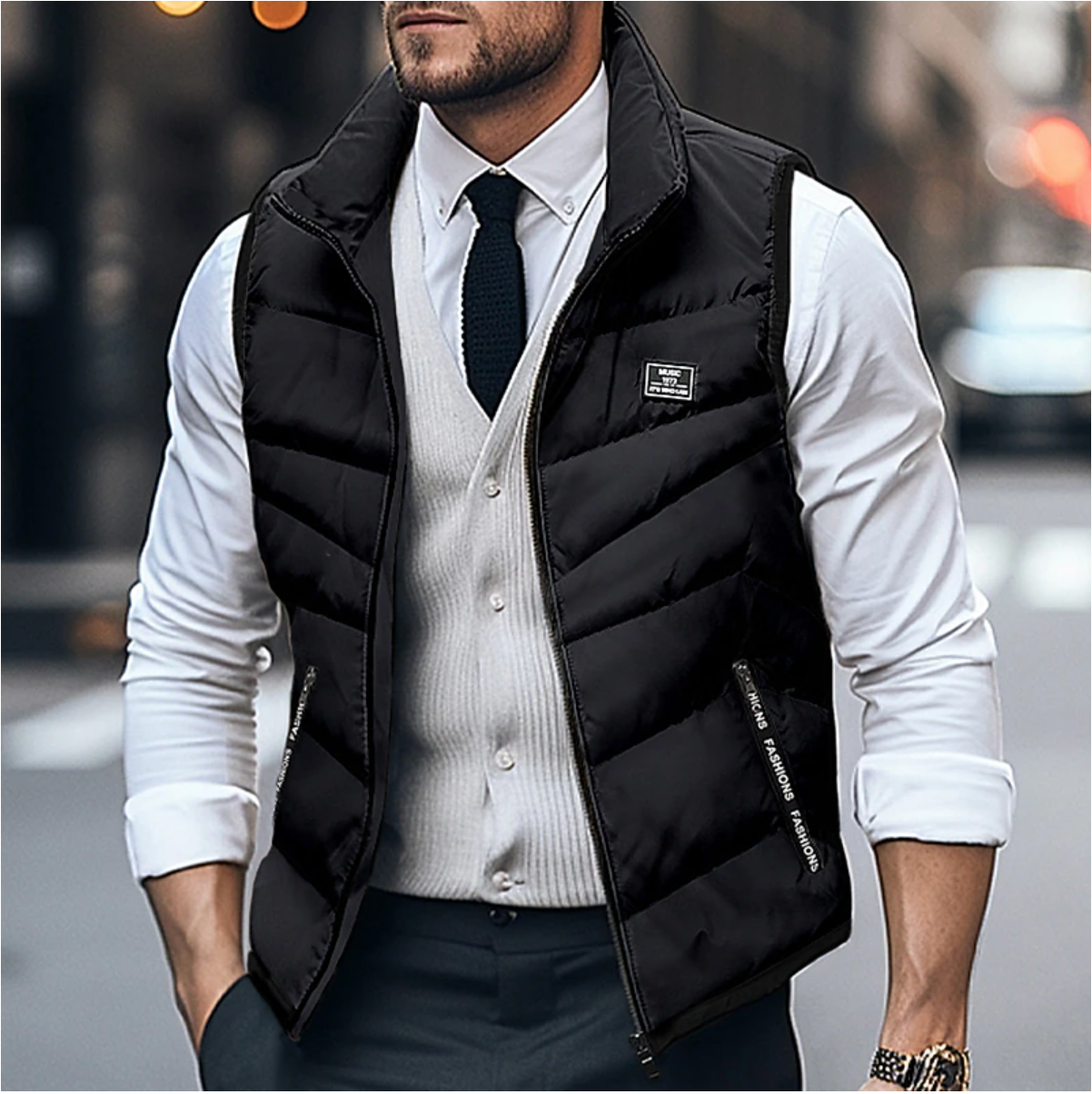 Herren Winter Steppweste