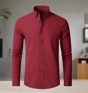 Dehnbares knitterfreies Überhemd