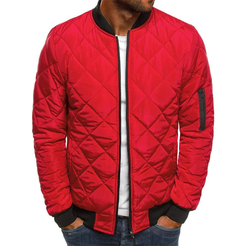 Bequem Jacke mit Rautenmuster