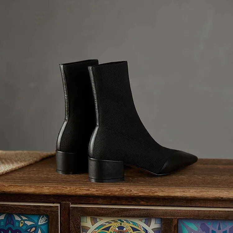 Moderne Knitted Sock-Stiefel