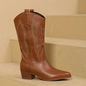 Damen Modische Cowboystiefel