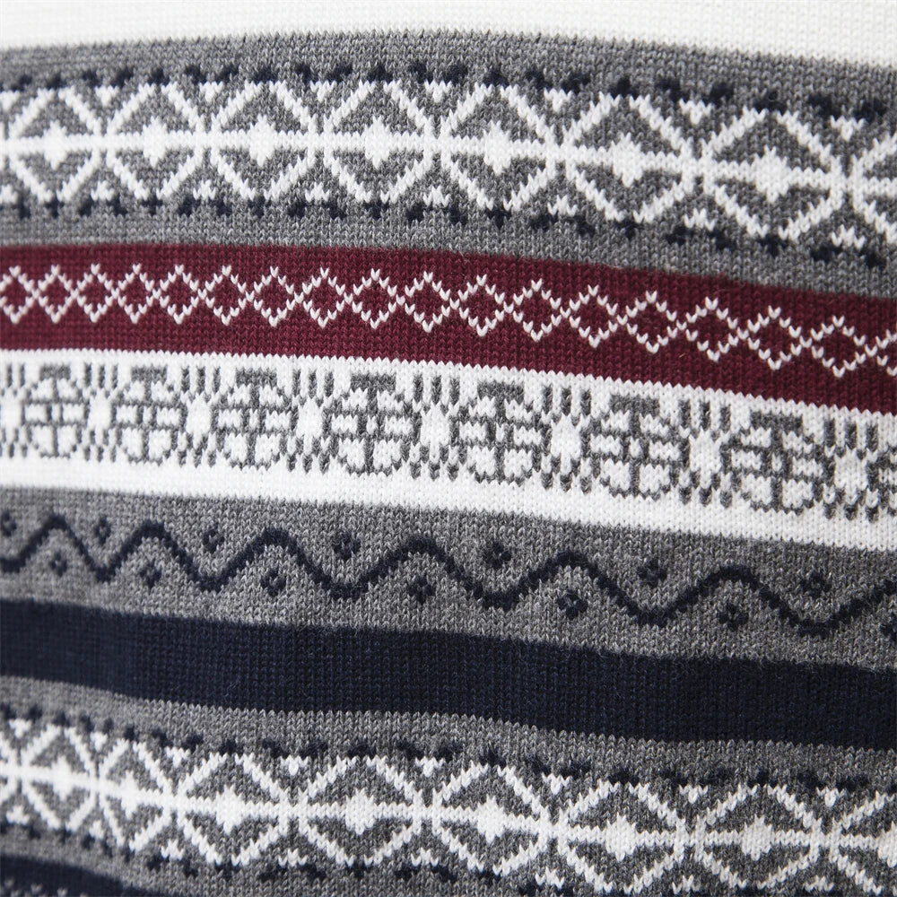 Herren Retro Half-Zip Pullover