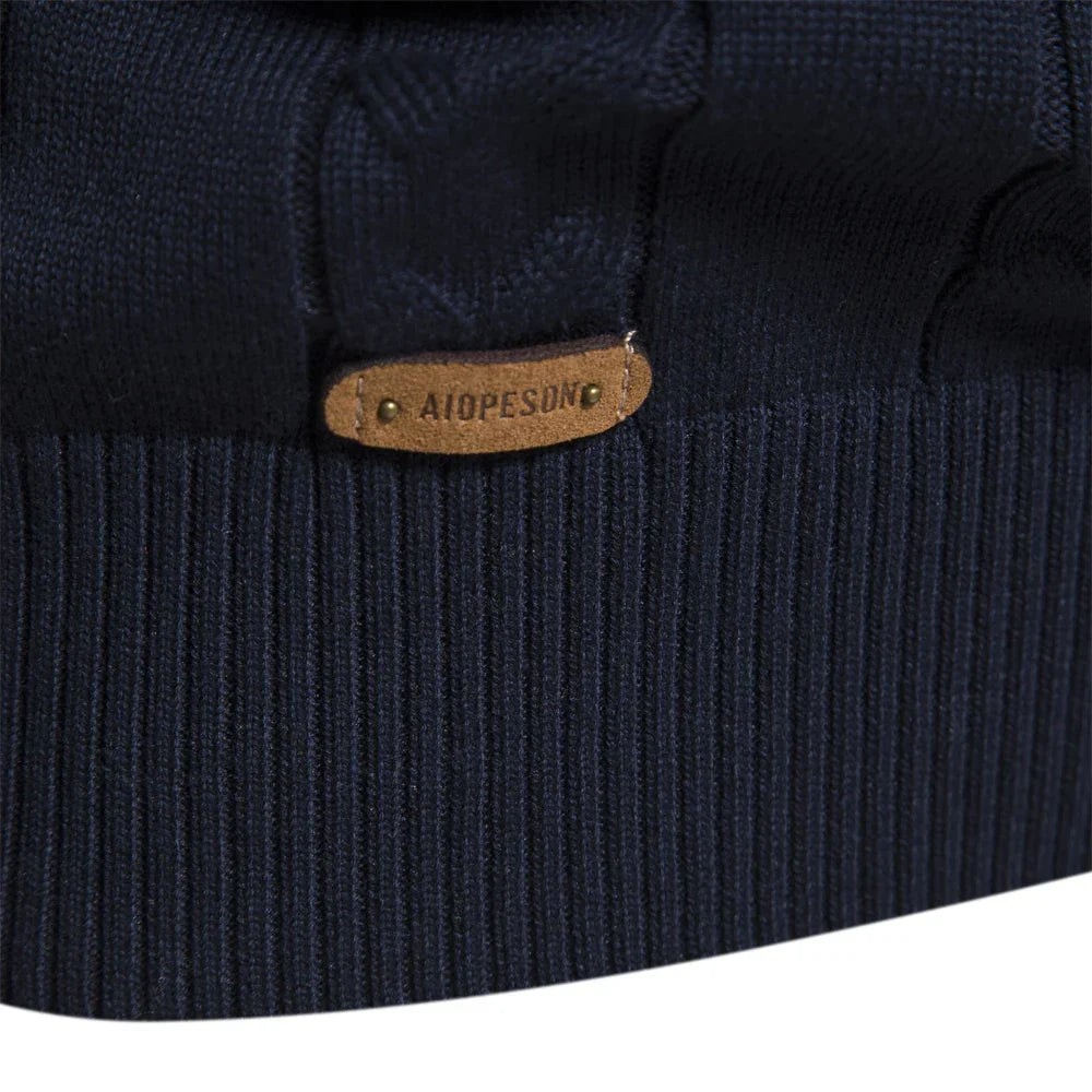 Herren Retro Half-Zip Pullover