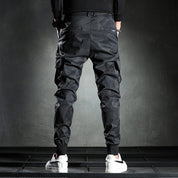 Schwarze Slim-Fit Cargohose