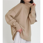 Damen Strickpullover mit Rollkragen