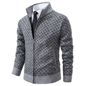 Strick jacke Stehkragen und Reißverschluss