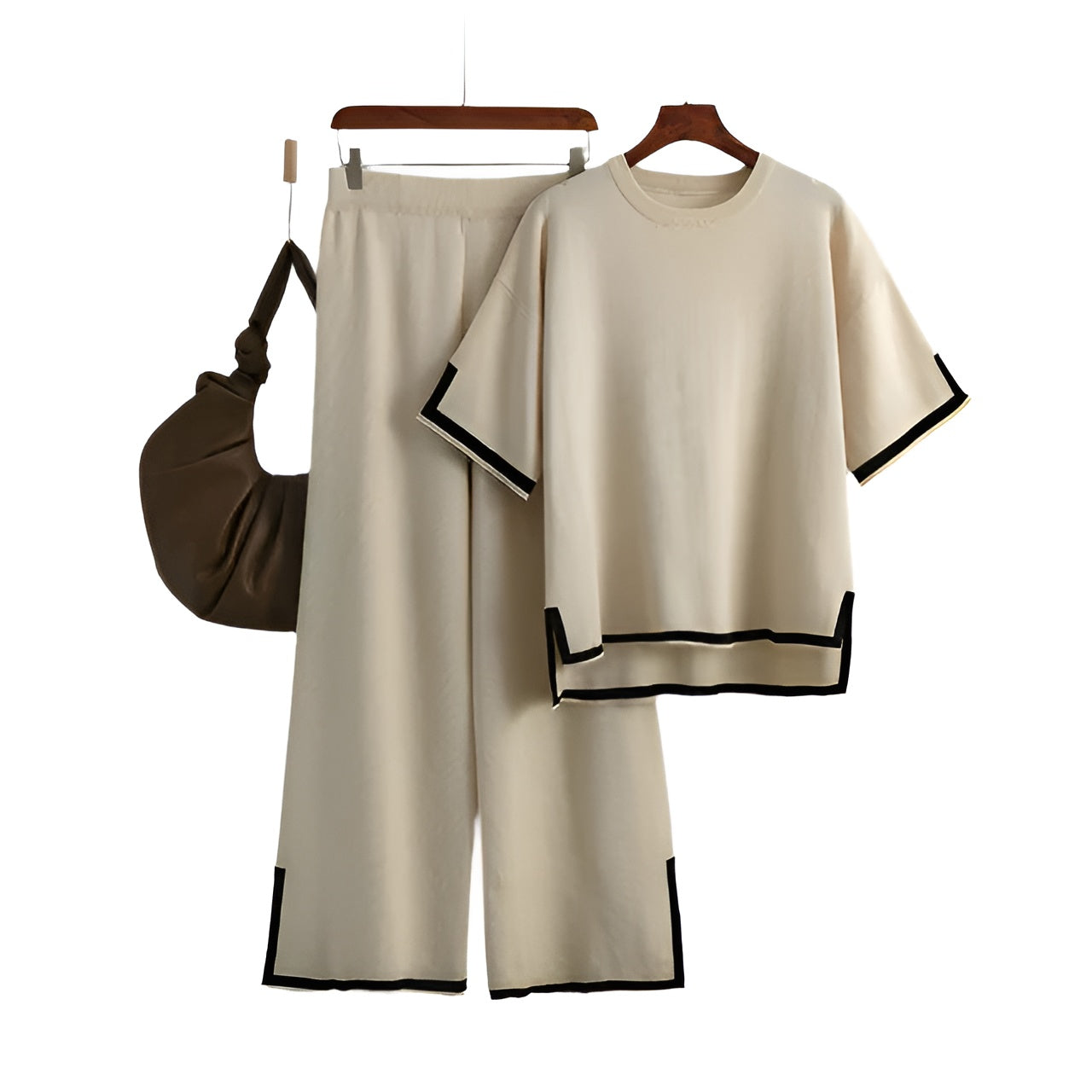 Dehnbares Oberteil und Hosen Set