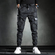 Schwarze Slim-Fit Cargohose