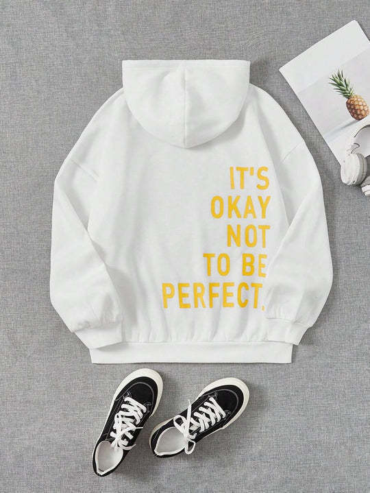 Bedruckter warmer Kapuzenpullover