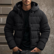 Stilvolle Luxus-Daunenjacke mit Kapuze