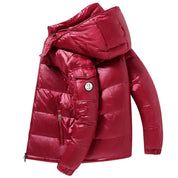 Glänzende Herren Winterjacke