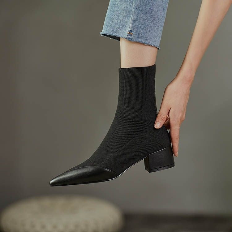 Moderne Knitted Sock-Stiefel