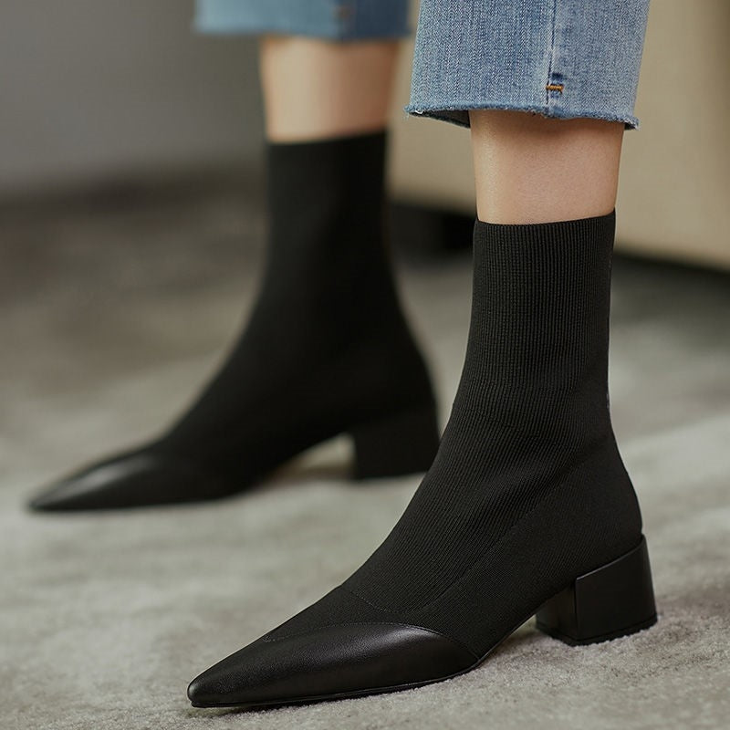 Moderne Knitted Sock-Stiefel