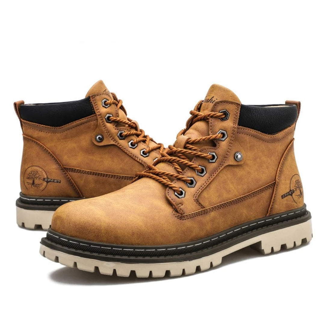 Robuste bequeme Herren Schnürstiefel