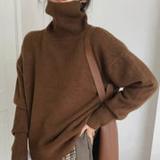 Damen Herbst und Winter Rollkragenpullover