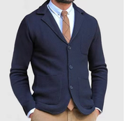 Herren Slim Fit British Strickjacke