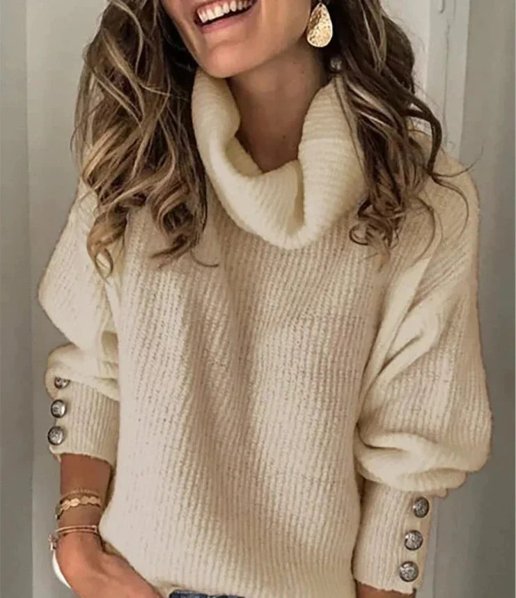 Leichter Rollkragenpullover Damen