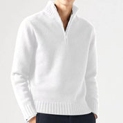 Herren Zip-Up Strickpullover