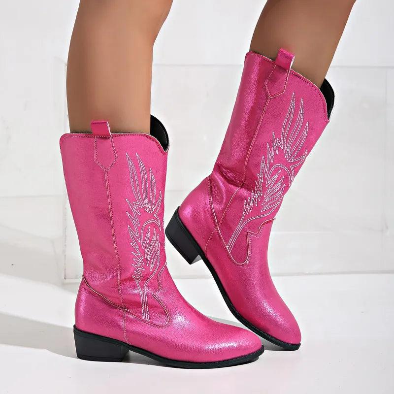 Moderne Damen Cowboystiefel