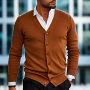Eleganter Baumwollcardigan mit Knopfleiste