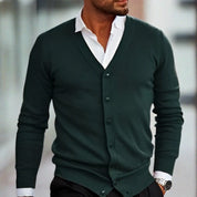 Eleganter Baumwollcardigan mit Knopfleiste