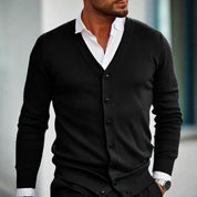 Eleganter Baumwollcardigan mit Knopfleiste
