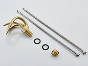 Moderne Badarmatur in gebogenem Design