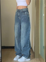 Verwaschenem Basic Boyfriend Jeans
