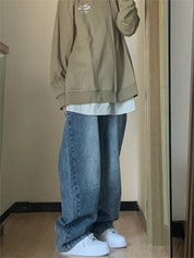 Verwaschenem Basic Boyfriend Jeans