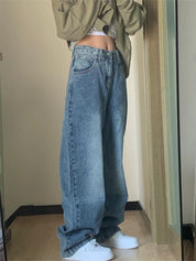 Verwaschenem Basic Boyfriend Jeans