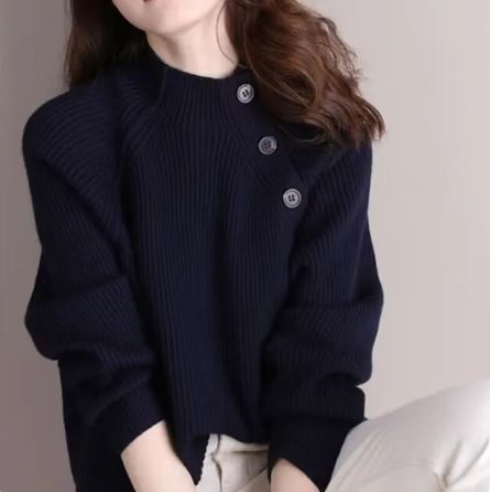 Langärmliger Damen Strickpullover