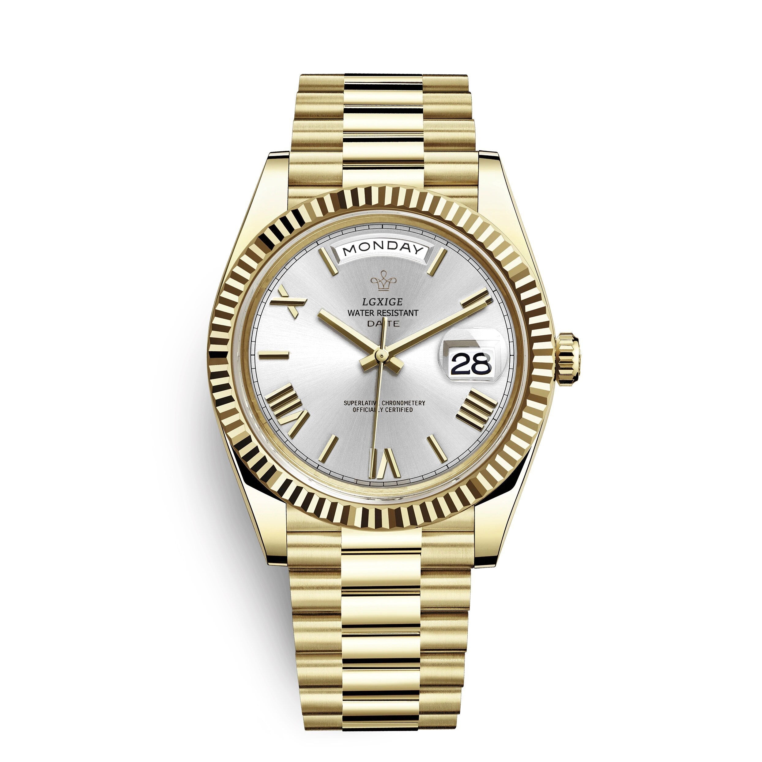 Stilvolle Edelstahl Armbanduhr Nr. 354