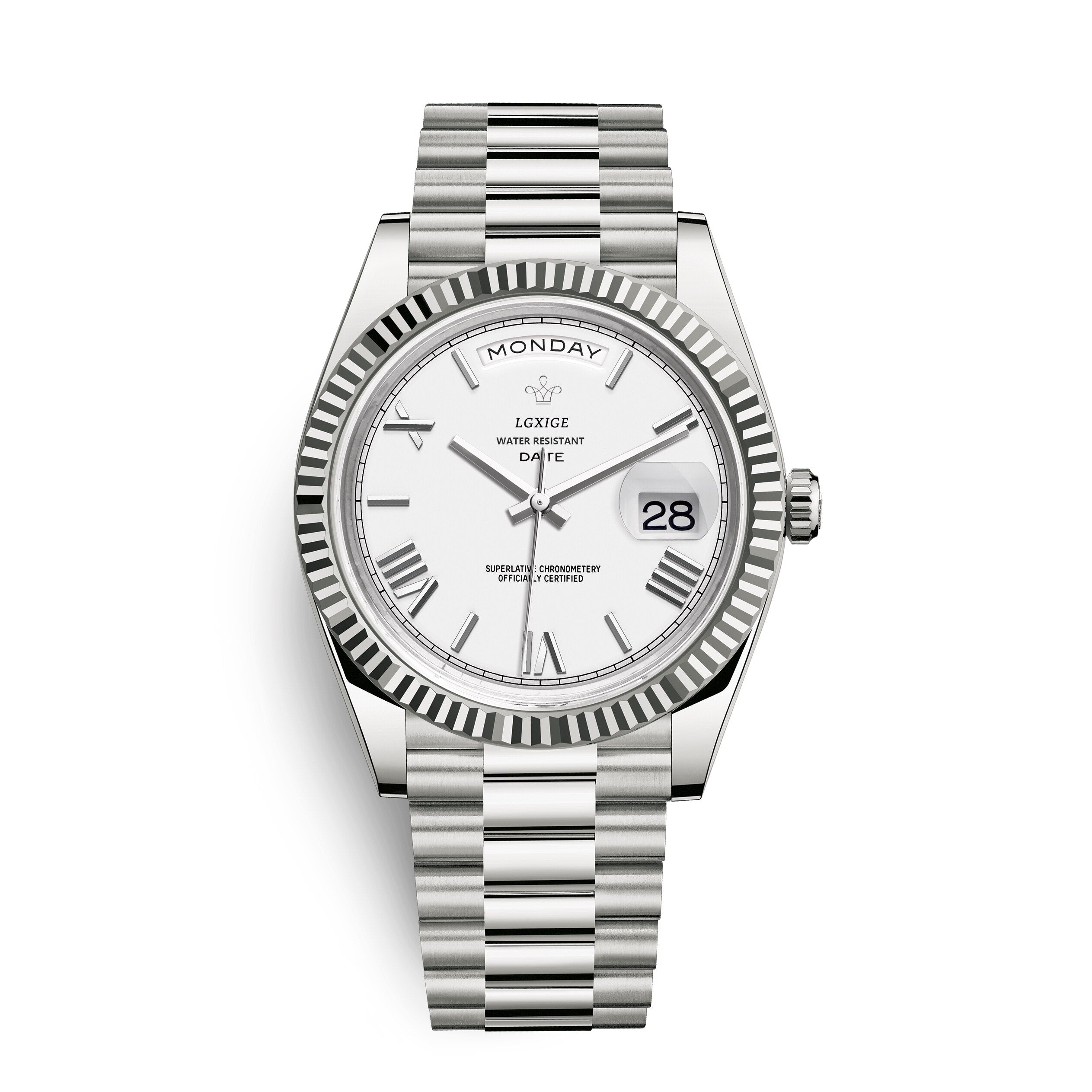Stilvolle Edelstahl Armbanduhr Nr. 354