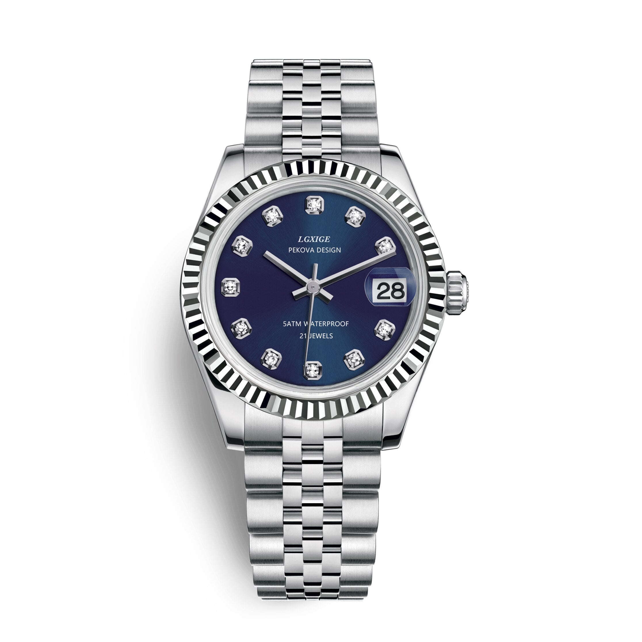 Klassische Edelstahl Armbanduhr Nr. 296